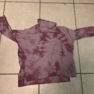 pink turtleneck sweater